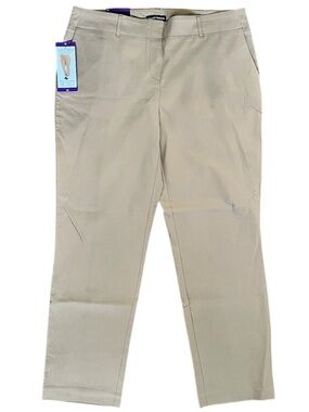 NEW Hilary Radley Pull On Pants with Tummy Control Tan Size 14